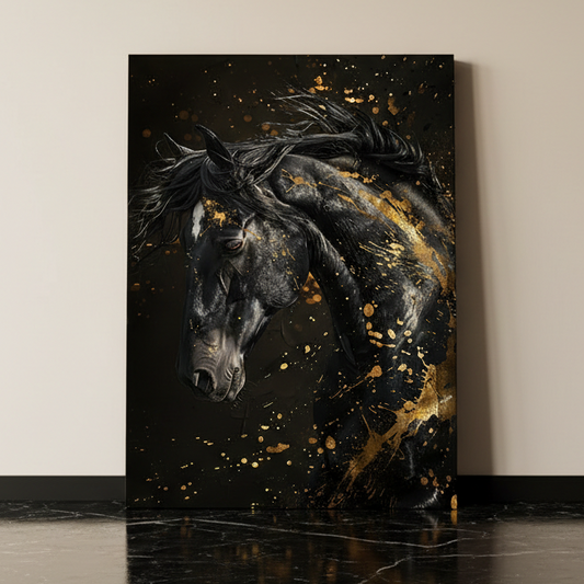 Tableau décoratif cheval  -Colorful- Cadre américain "FANTASTIQUE" NEW