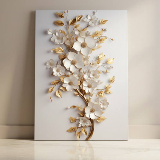 Tableau décoratif florale - Bloomed - Cadre américain "Fascination NEW