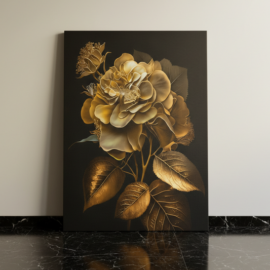 Tableau décoratif florale - Hydrangeas - Cadre américain "Majestueux NEW