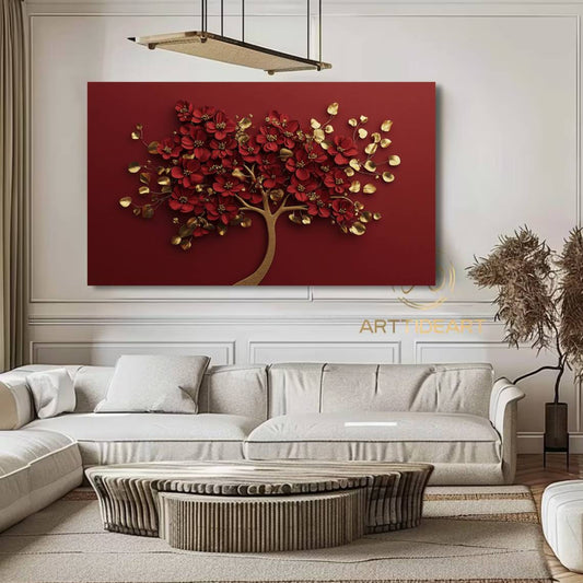Tableau décoratif florale  - Cadre américain "Élégance