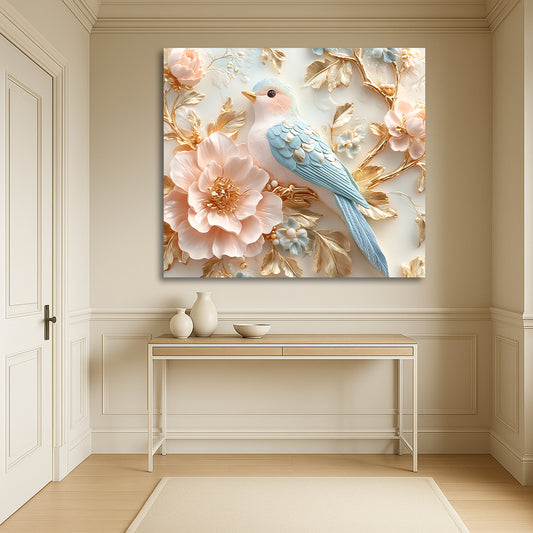 Tableau décoratif florale - Roses - Tableaux carrées - "Luxe"