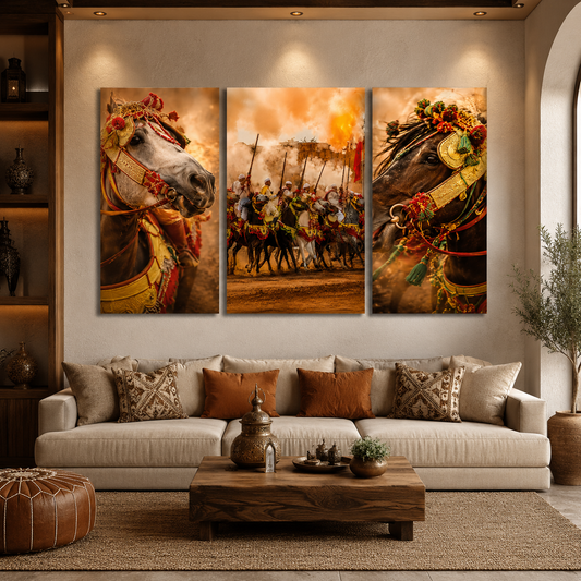 Tableau décoratif florale  - Fantasia Marocaine