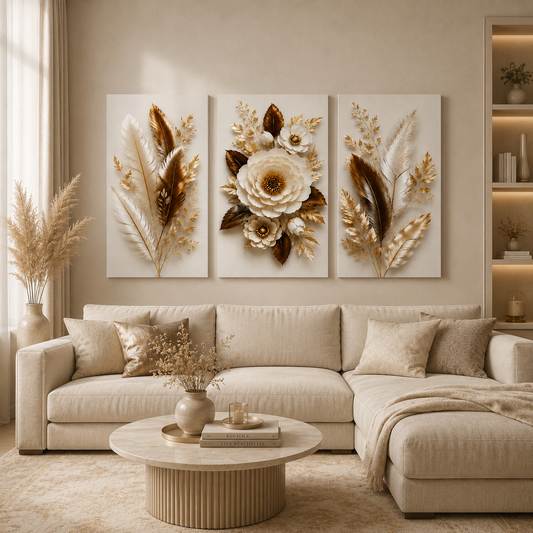 Tableau décoratif florale  - Élégance Pure