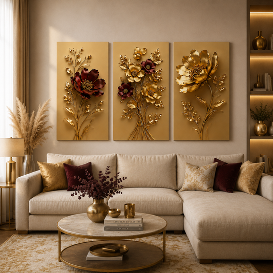 Tableau décoratif florale  - Royal Petals