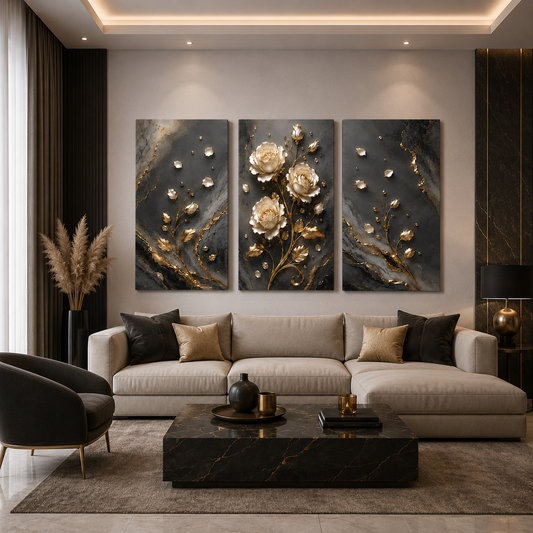 Tableau décoratif florale  - Midnight Rose