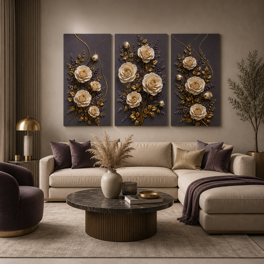 Tableau décoratif florale  - Midnight Blossom