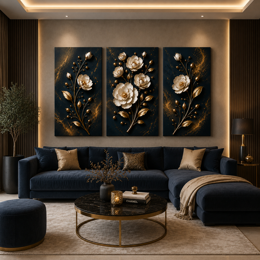 Tableau décoratif florale  - Midnight Bloom