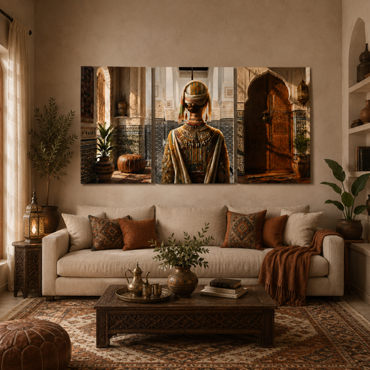 Tableau décoratif florale  - Héritage Marocain