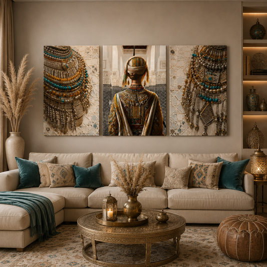 Tableau décoratif florale  - Trésor Berbère