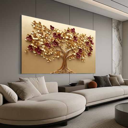 Tableau décoratif florale  -Luminous PROMO