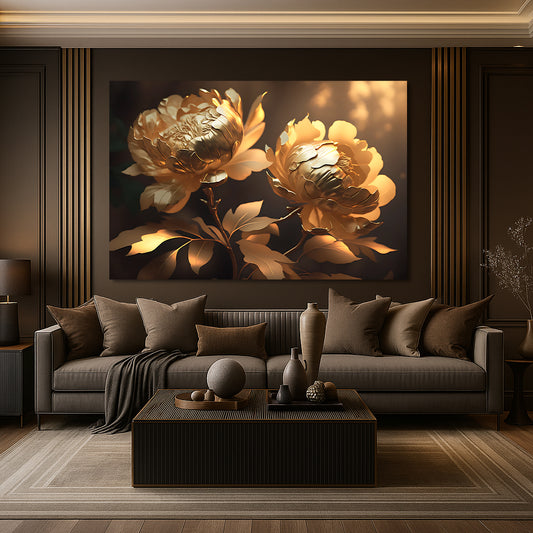 Tableau décoratif florale - Peonies - "Fascination"