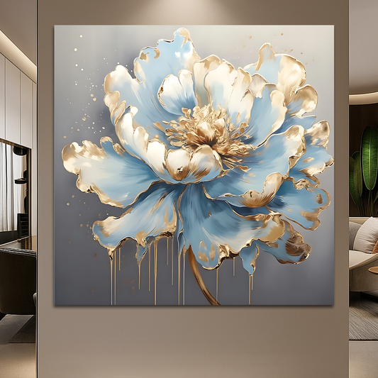 Tableau décoratif florale - Roses - Tableaux carrées - "Grâce"