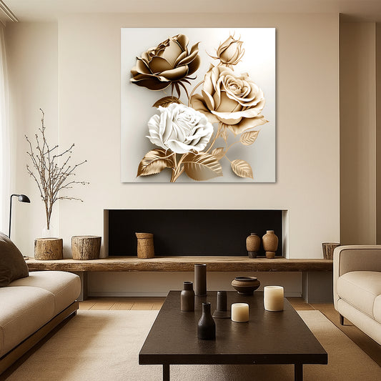 Tableau décoratif florale - Roses - "Rêve