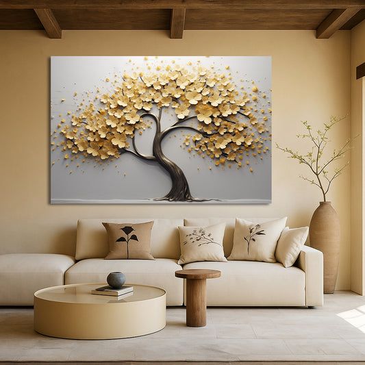 Tableau décoratif florale  -Textures envoûtantes- Cadre américain