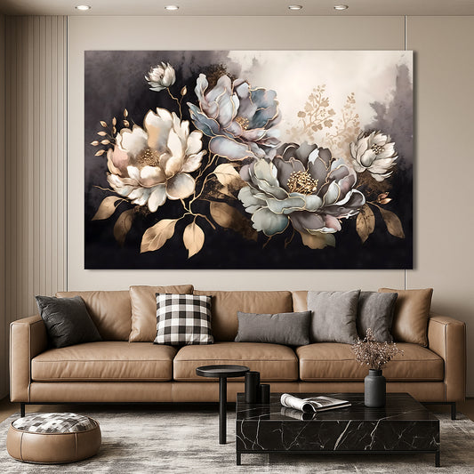 Tableau décoratif florale - Peonies - "Harmonie"