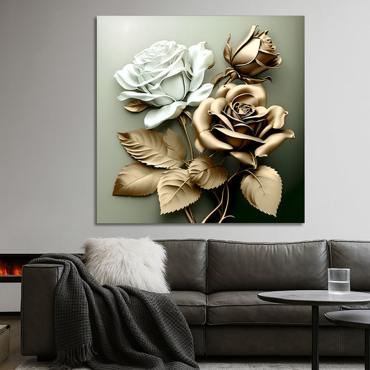 Tableau décoratif florale - Roses - "Magique"