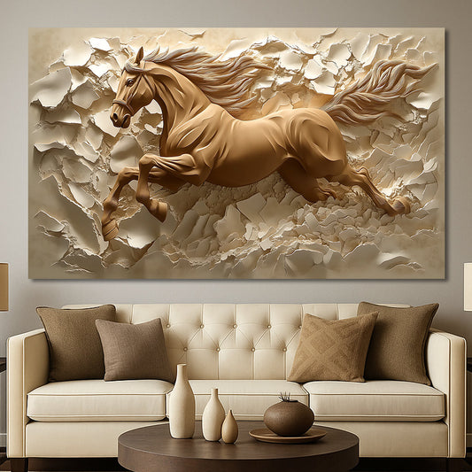 Tableau décoratif Cheval  - Cadre américain "Fascination" PROMO