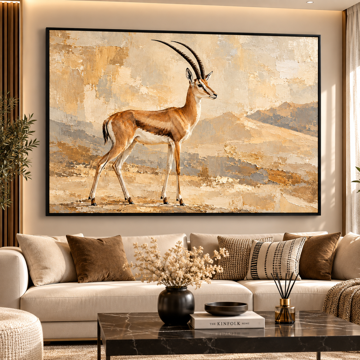 Tableau Gazelle Grâce Sauvage