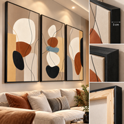 Tableau Triptyque Harmonie Abstraite