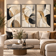 Tableau Triptyque Élégance Abstraite