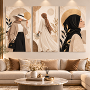 Tableau Élégance Féminine Dorée