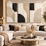 Tableau Harmonie Abstraite Beige