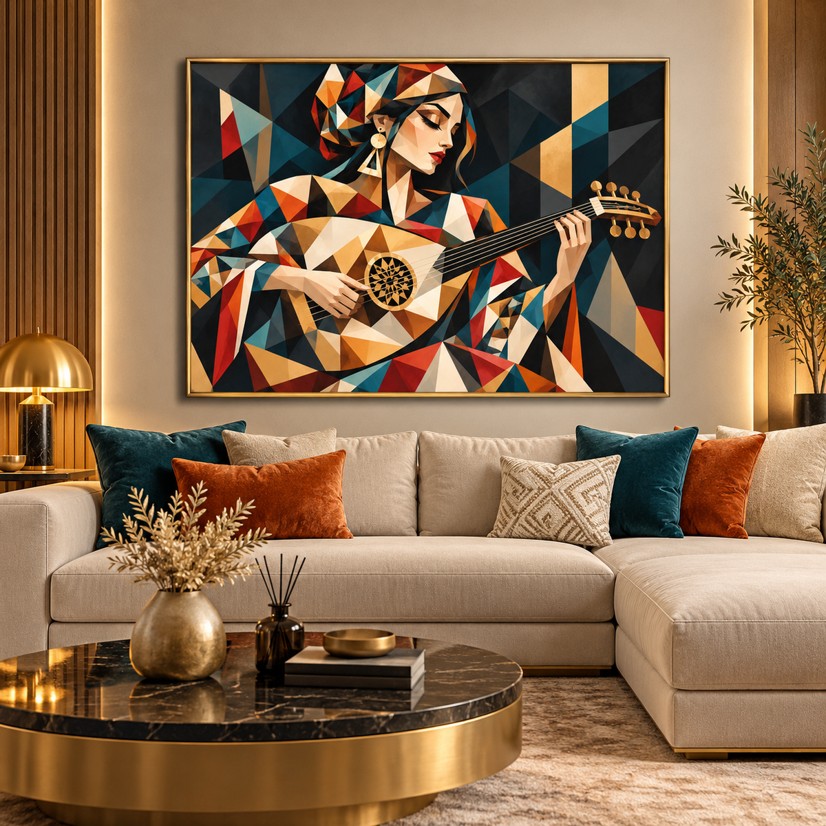 Tableau Mélodie Orientale Colorée