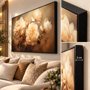 Tableau Roses Lumière Dorée