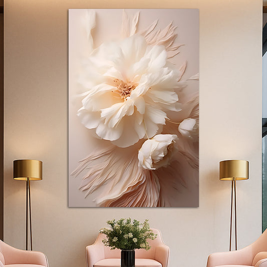 Tableau décoratif florale -Peonies- “Adorned
