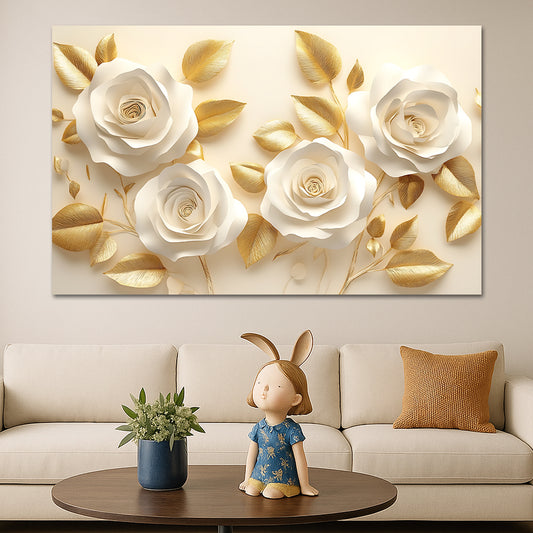 Tableau décoratif florale  - Cadre américain "Émerveillement"