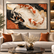 Tableau Carpes Koi Élégantes