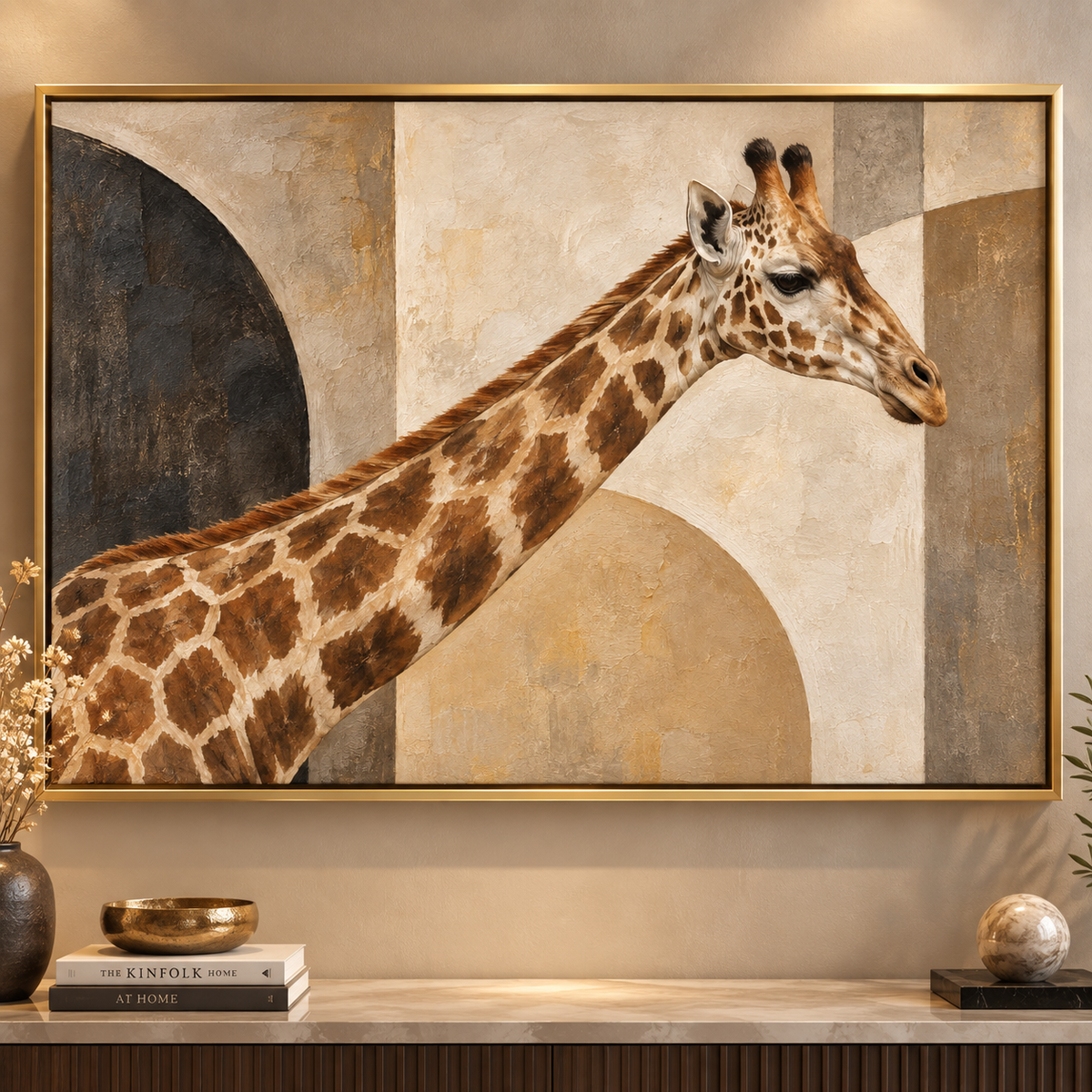 Tableau Girafe Élégance Sauvage