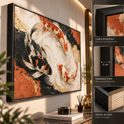 Tableau Carpes Koi Élégantes