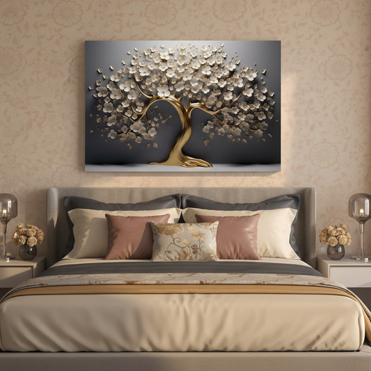 Tableau décoratif florale  -FANTAISIE