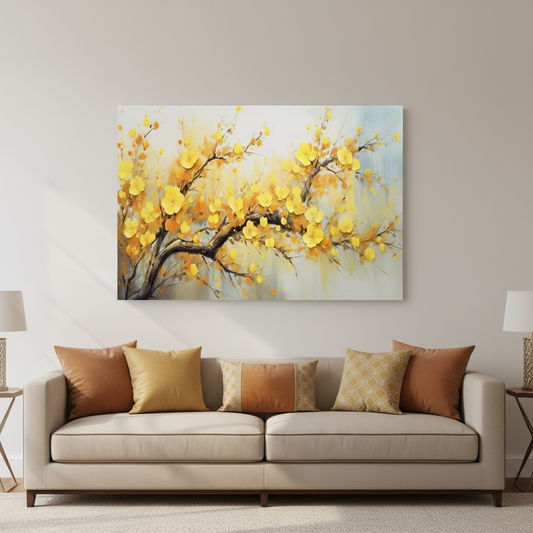 Tableau décoratif florale  - Cadre américain "Harmonie