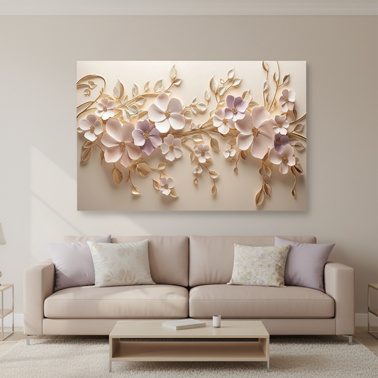 Tableau décoratif florale - Cadre américain "Luminous