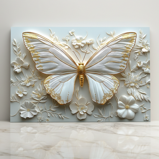 Tableau décoratif papillon  - Cadre américain "FICTION" NEW