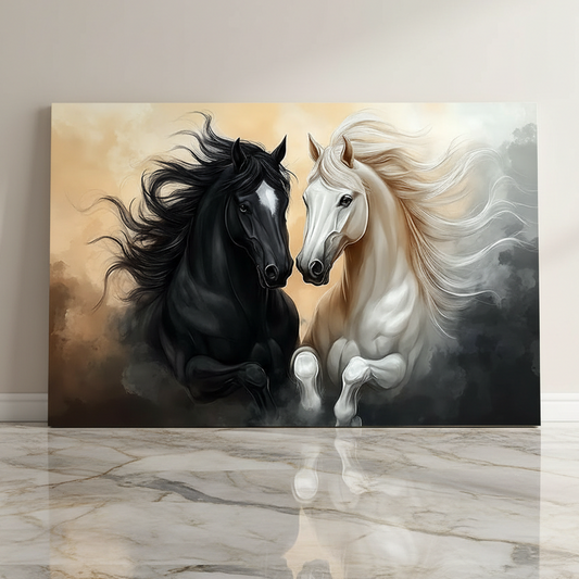 Tableau décoratif les Chevaux Cadre américain "Elegance" NEW