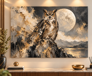Tableau Hibou Clair de Lune