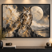 Tableau Hibou Clair de Lune