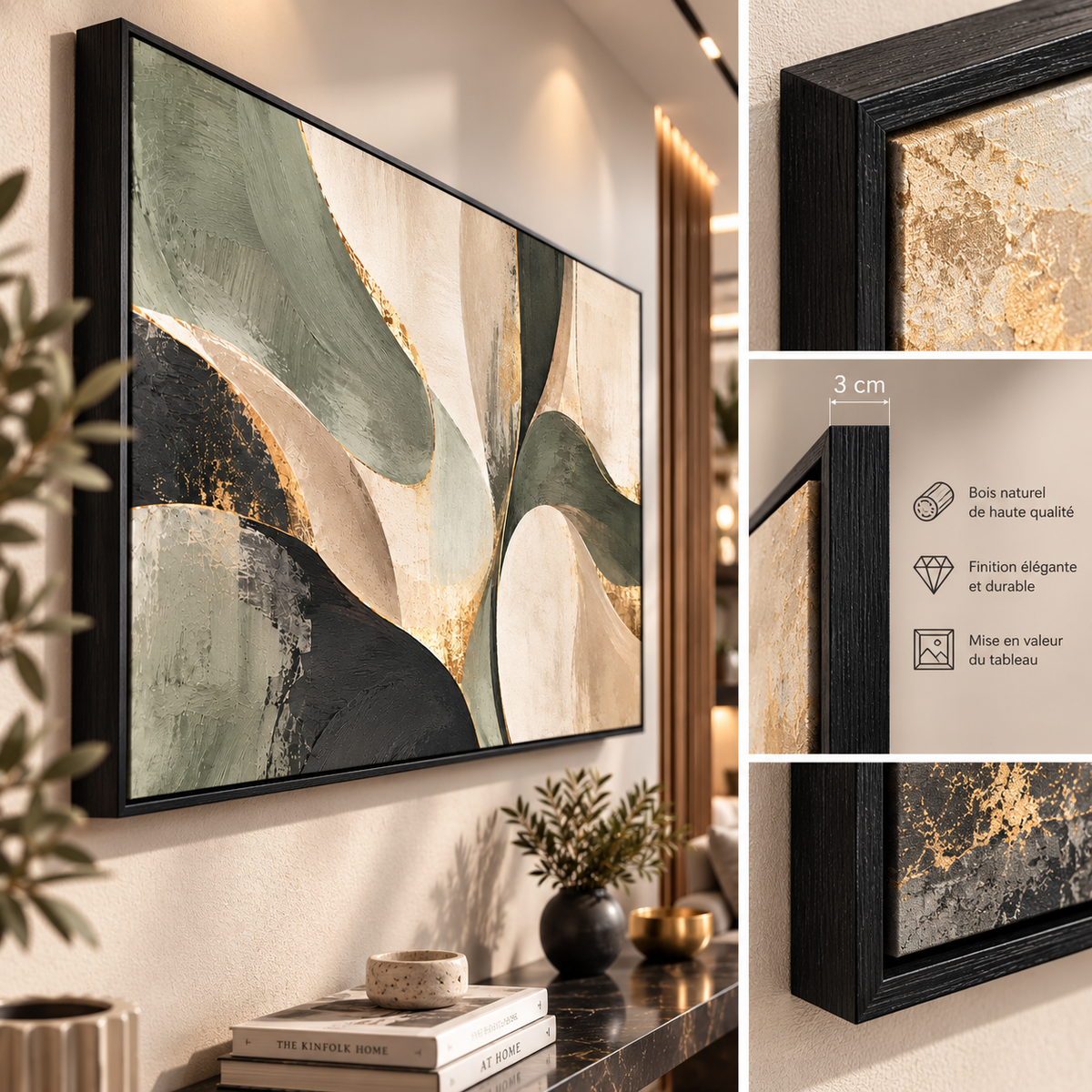 Tableau Abstrait Harmonie Naturelle