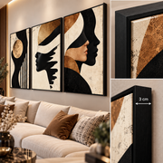 Tableau Visages d’Ombre Dorée