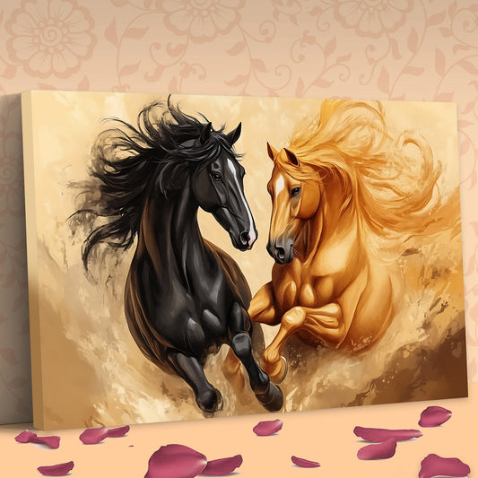Tableau décoratif les Chevaux Cadre américain "Magnificent"