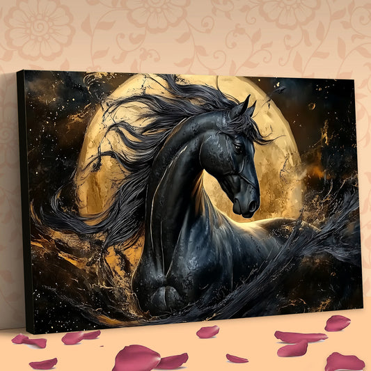 Tableau décoratif Cheval -Luxury- Cadre américain