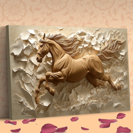 Tableau décoratif Cheval  - Cadre américain "Fascination"