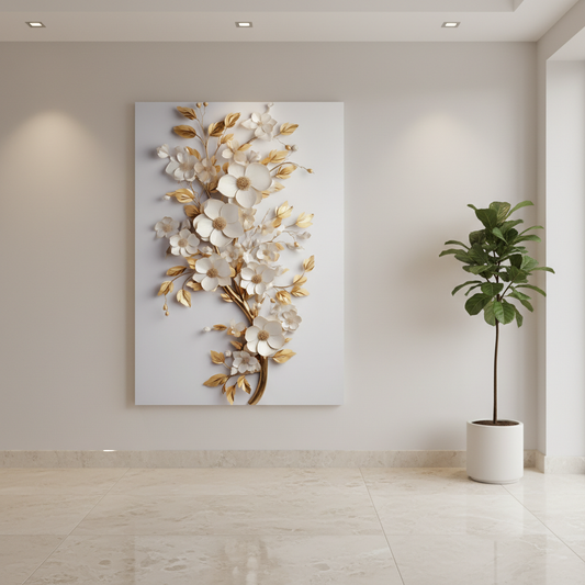 Tableau décoratif florale - Bloomed - Cadre américain "Fascination