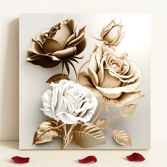 Tableau décoratif florale - Roses - "Rêve"