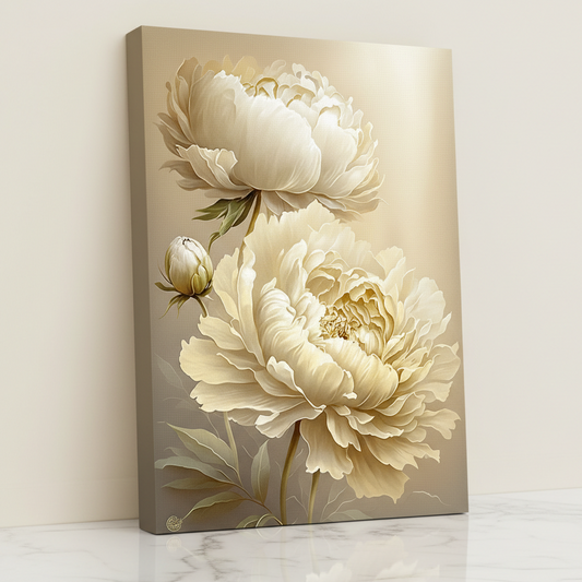 Tableau décoratif florale - Peonies - "bright NEW