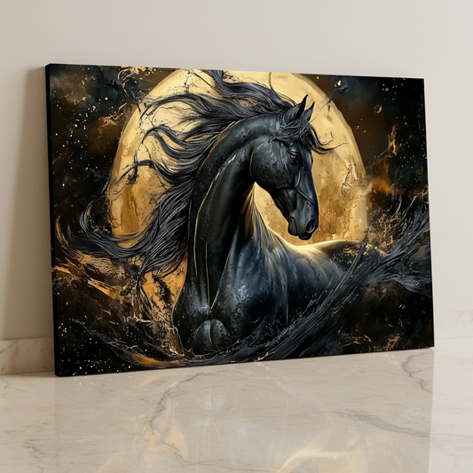 Tableau décoratif Cheval -Luxury- Cadre américain NEW