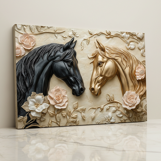 Tableau décoratif chevaux - Cadre américain "rêveur" NEW